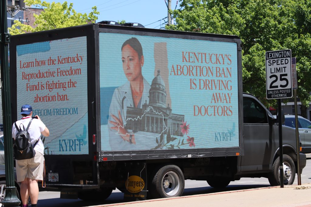 Kentucky Reproductive Freedom Fund truck